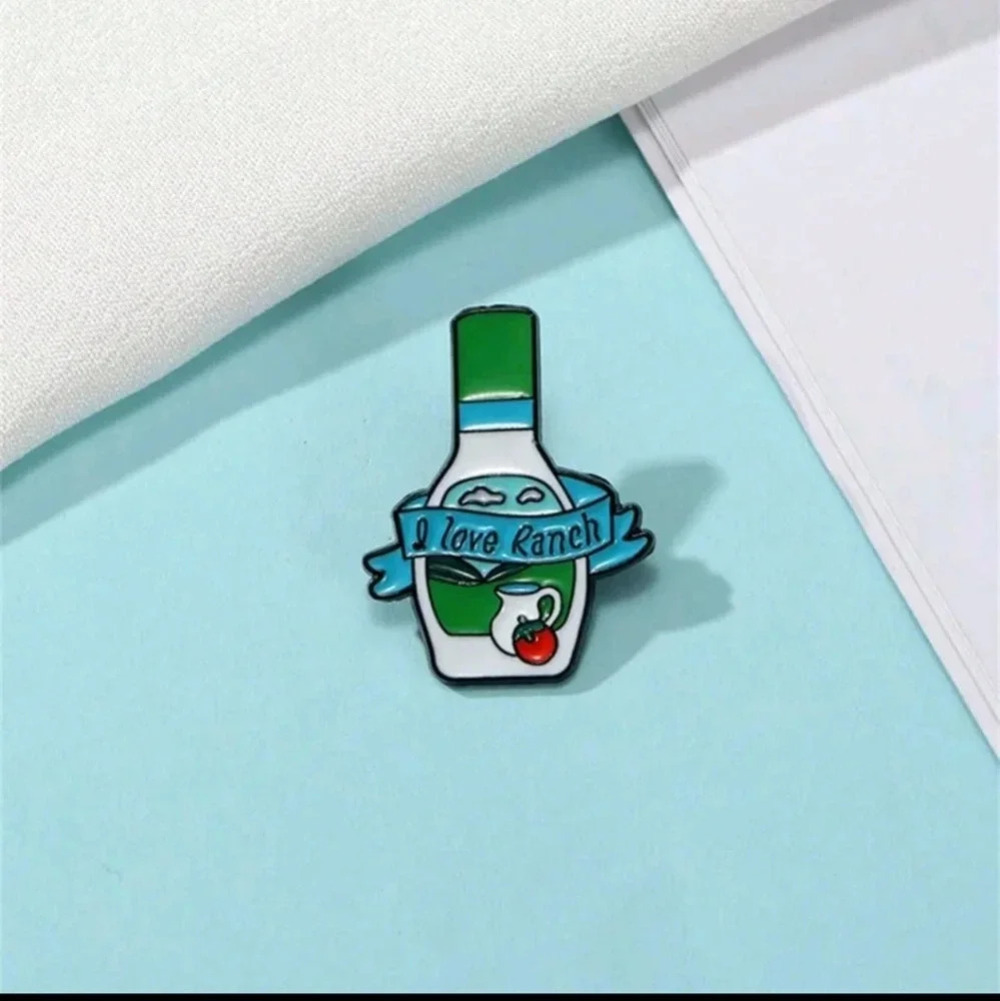 I love ranch funny enamel brooch pin accessories backpack womens jewelry charm p
